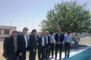 بازدید مدیرکل دیوان محاسبات استان از محل تصفیه خانه فاضلاب شهر کرمانشاه